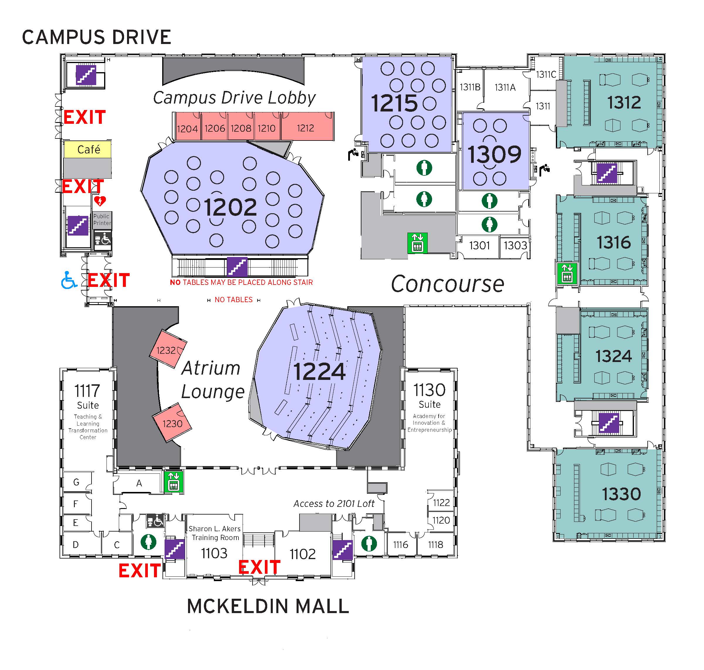 ESJ First Floor Map