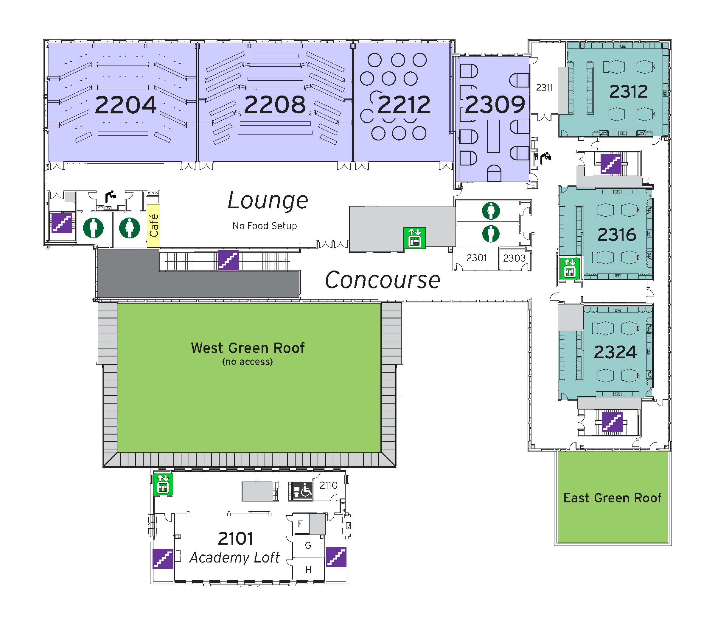 ESJ Second Floor Map